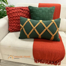 Kit de Almofadas Corda de Macrame Artesanal Estilo Boho