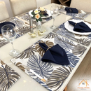 Kit 18 Peças Jogo Americano com Guardanapos e Argolas