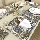 Kit 18 Peças Jogo Americano com Guardanapos e Argolas