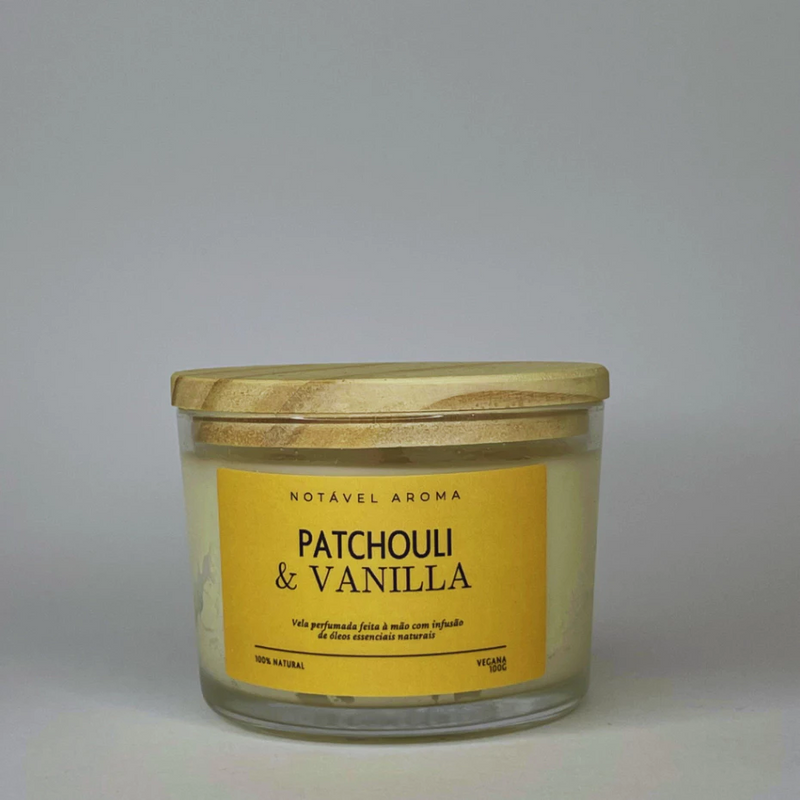 Vela Aromática com Óleos Essenciais