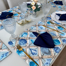 Kit 18 Peças Jogo Americano com Guardanapos e Argolas