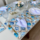 Kit 18 Peças Jogo Americano com Guardanapos e Argolas