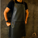 Avental Couro Churrasqueiro Impermeável