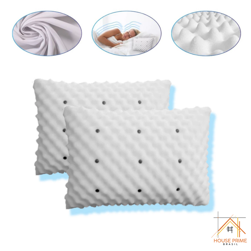 Kit 2 Travesseiros Ortopédicos Magnéticos - House Prime Brasil