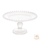 Prato Coração com Pé de Cristal 19,5cm