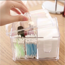 Organizador Acrílico 2 em 1 | Porta Algodão e Cotonete