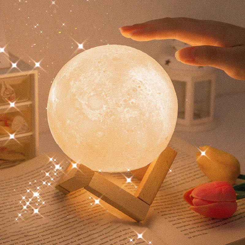 Luminária Lua Cheia 3D