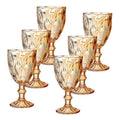 Jogo 6 Taças Vidro Diamante 300ml