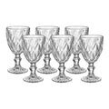 Jogo 6 Taças Vidro Diamante 300ml