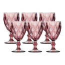 Jogo 6 Taças Vidro Diamante 300ml