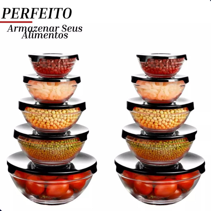 Kit de Potes em Vidro Mais Amado do Brasil