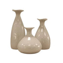 Trio de Vasos Garrafa Cerâmica