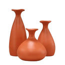 Trio de Vasos Garrafa Cerâmica