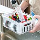 Kit 4 Organizadores Geladeira 2,2L | Cesto Removível