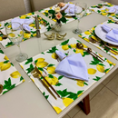 Kit 18 Peças Jogo Americano com Guardanapos e Argolas