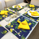 Kit 18 Peças Jogo Americano com Guardanapos e Argolas