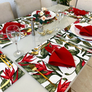 Kit 18 Peças Jogo Americano com Guardanapos e Argolas