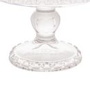 Prato Coração com Pé de Cristal 19,5cm