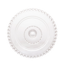 Prato Coração com Pé de Cristal 19,5cm