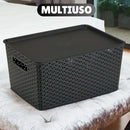 Kit 6 Cestos Rattan 4L