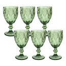 Jogo 6 Taças Vidro Diamante 300ml